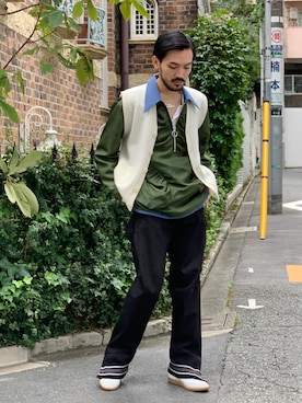 「CristaSeya （クリスタセヤ）のアイテム」を使った、WARE-mo-KOU_aokiさん（メンズ・178cm）の秋コーディネート