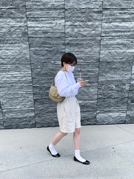 「アイテム（ハンドバッグ）」を使った、+3さん（レディース・157cm・10代）の夏コーディネート