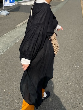 「JEANASIS（ジーナシス）のアイテム（シャツワンピース）」を使った、tanamiiiiさん（レディース・163cm）の夏コーディネート