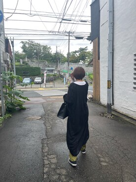 「JEANASIS（ジーナシス）のアイテム（シャツワンピース）」を使った、tanamiiiiさん（レディース・163cm）の夏コーディネート