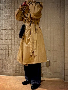 KEISUKEYOSHIDAのトレンチコートを使った人気ファッション