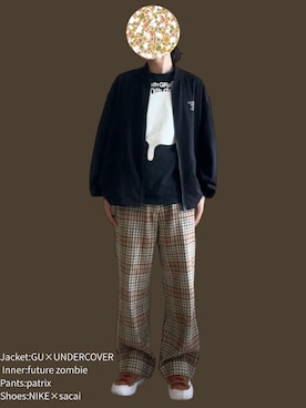 「アイテム（MA-1）」を使った、アズムンさん（メンズ・163cm・20代）の秋コーディネート