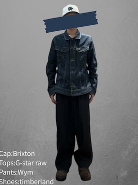 「アイテム（ブーツ）」を使った、アズムンさん（メンズ・163cm）の秋コーディネート