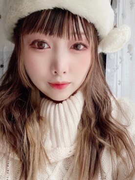 「axes femme（アクシーズファム）のアイテム（ニット/セーター）」を使った、Rikoさん（レディース・155cm）の冬コーディネート