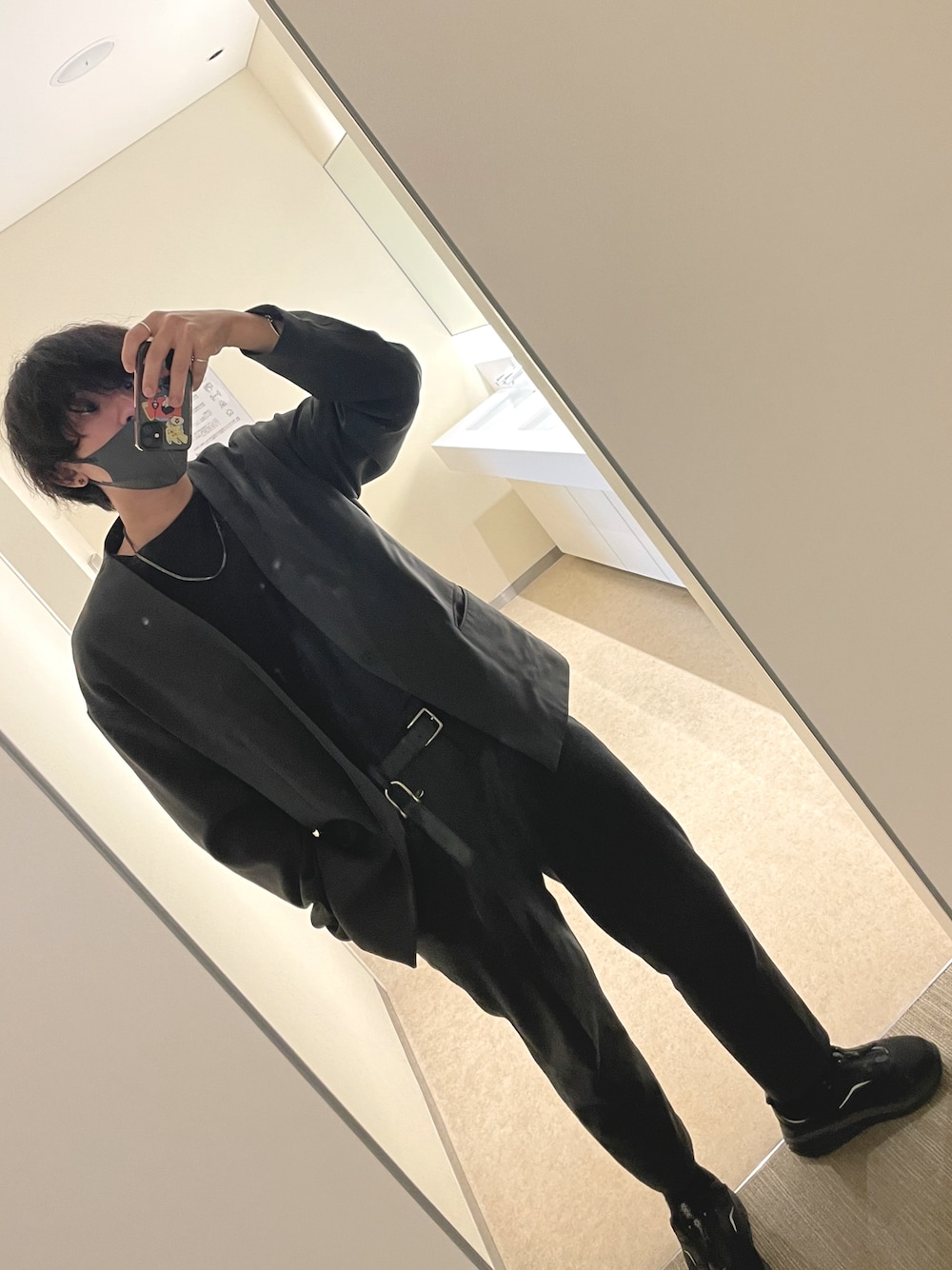 ATTACHMENT×WYM ノーカラージャケット Lサイズ　セットアップ ATTACHMENT×WYM ノーカラージャケット Lサイズ セットアップ