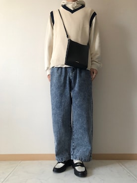 「SILVER BULLET（シルバーバレット）のアイテム（パンツ）」を使った、ユウさん（メンズ・172cm）の春コーディネート