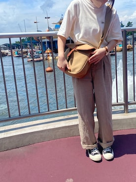 「SCYE BASICS（サイベーシックス）のアイテム」を使った、amiさん（レディース・155cm）の夏コーディネート