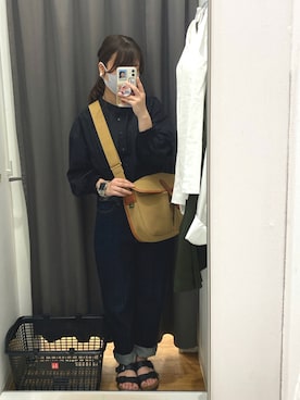 「ペグトップハイライズジーンズ」｜amiさん（レディース・155cm）の夏コーディネート