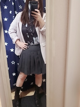 「GRL（グレイル）のアイテム（テーラードジャケット）」を使った、ゆきさん（レディース・154cm）の春コーディネート