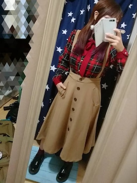 「夢展望（ユメテンボウ）のアイテム（シャツ/ブラウス）」を使った、ゆきさん（レディース・154cm）の春コーディネート