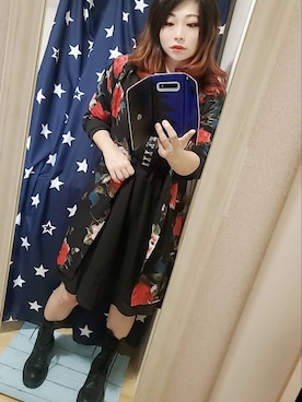 「SPINNS（スピンズ）のアイテム（ワンピース）」を使った、ゆきさん（レディース・154cm）の春コーディネート