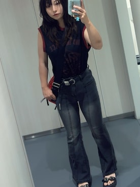 「SHEEN（シーン）のアイテム」を使った、ゆきさん（レディース・154cm）の夏コーディネート