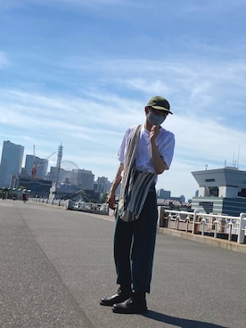 「Ungrid（アングリッド）のアイテム」を使った、すなぎもさん（メンズ・173cm）の夏コーディネート