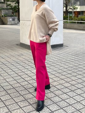 「SHENERY」｜「アイテム（その他）」を使った、a i k aさん（レディース・167cm）の冬コーディネート