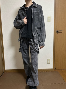 「アイテム（デニムジャケット）」を使った、たけちゃんさん（メンズ・167cm・30代）の秋コーディネート