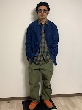 「Ranch standard（ランチスタンダード）のアイテム」を使った、いささん（メンズ・170cm）の冬コーディネート