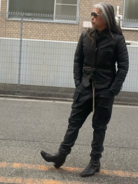 「アイテム（ブーツ）」を使った、YKさん（メンズ・175cm・50代）の冬コーディネート