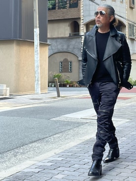 「アイテム（カーゴパンツ）」を使った、YKさん（メンズ・175cm）の秋コーディネート