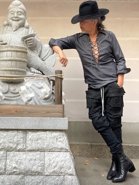 「アイテム（パンツ）」を使った、YKさん（メンズ・175cm・50代）の秋コーディネート