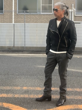 「アイテム（ジャケット/アウター）」を使った、YKさん（メンズ・175cm・50代）の冬コーディネート