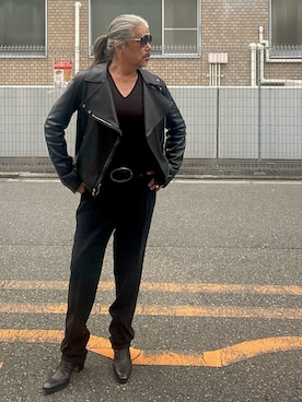 「アイテム（パンツ）」を使った、YKさん（メンズ・175cm）の秋コーディネート