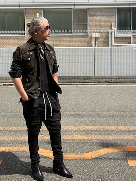 「アイテム（ミリタリージャケット）」を使った、YKさん（メンズ・175cm）の秋コーディネート