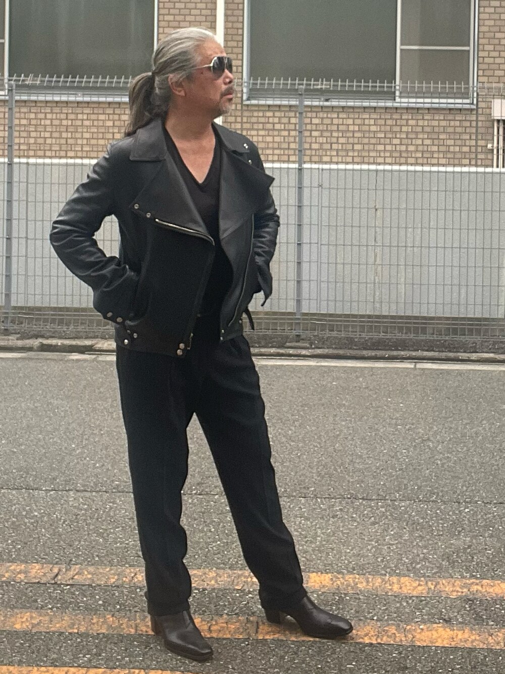 Dior hommeのライダースジャケットを使った人気ファッション