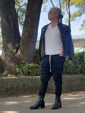 「アイテム（ブーツ）」を使った、YKさん（メンズ・175cm・50代）の秋コーディネート