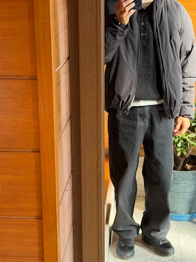 「MARGARET HOWELL（マーガレットハウエル）のアイテム」を使った、J1869さん（メンズ・164cm）の冬コーディネート