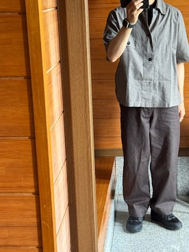 「アイテム（チノパンツ）」を使った、J1869さん（メンズ・164cm）の夏コーディネート
