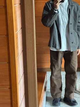 「MARGARET HOWELL（マーガレットハウエル）のアイテム」を使った、J1869さん（メンズ・164cm）の秋コーディネート