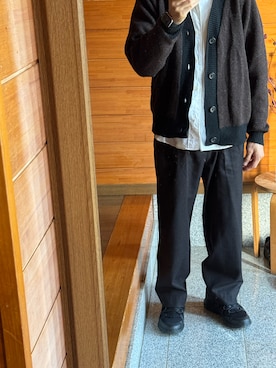 「MARGARET HOWELL（マーガレットハウエル）のアイテム」を使った、J1869さん（メンズ・164cm）の秋コーディネート