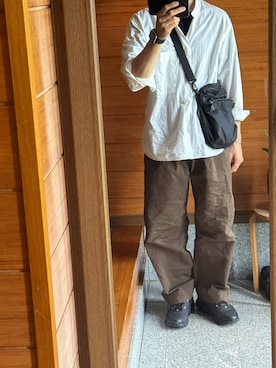 「アイテム（チノパンツ）」を使った、J1869さん（メンズ・164cm）の夏コーディネート