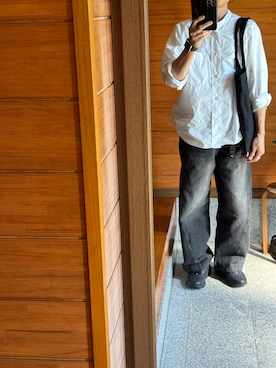 「MARGARET HOWELL（マーガレットハウエル）のアイテム」を使った、J1869さん（メンズ・164cm）の秋コーディネート