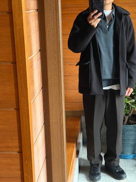 「アイテム（その他アウター）」を使った、J1869さん（メンズ・164cm）の冬コーディネート