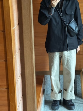 「MARGARET HOWELL（マーガレットハウエル）のアイテム」を使った、J1869さん（メンズ・164cm）の秋コーディネート