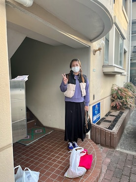 「Te chichi（テチチ）のアイテム（スウェット）」を使った、Mitsueさん（レディース・169cm）の冬コーディネート