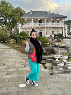 「coca（coca）（コカ）のアイテム」を使った、光恵さん（レディース・169cm）の冬コーディネート