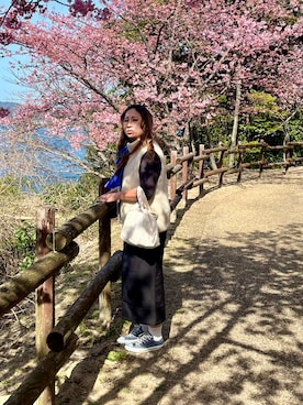 「coca（coca）（コカ）のアイテム（ワンピース/ドレス）」を使った、光恵さん（レディース・169cm）の冬コーディネート