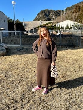 「coen（コーエン）のアイテム」を使った、光恵さん（レディース・169cm）の冬コーディネート