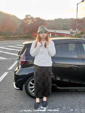 「GAP（ギャップ）のアイテム」を使った、光恵さん（レディース・169cm）の秋コーディネート