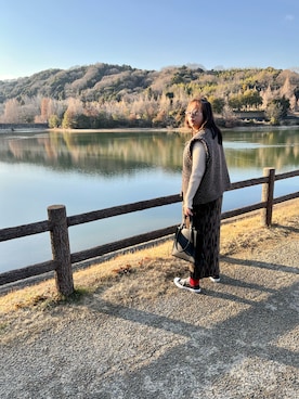 「アイテム（ソックス/靴下）」を使った、光恵さん（レディース・167cm・30代）の冬コーディネート