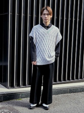 Tsubasa Abeさん（メンズ・171cm）の秋コーディネート