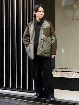 「PUBLIC TOKYO（パブリックトウキョウ）のアイテム（ブルゾン）」を使った、Tsubasa Abeさん（メンズ・171cm）の冬コーディネート