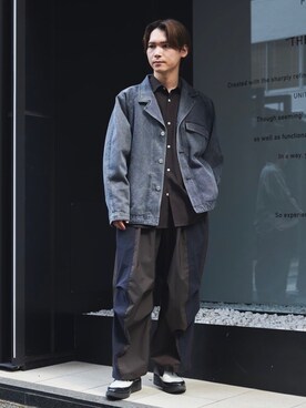 Tsubasa Abeさん（メンズ・171cm）の秋コーディネート