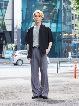 Tsubasa Abeさん（メンズ・171cm）の夏コーディネート