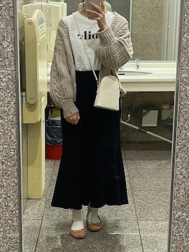 「アイテム（バレエシューズ）」を使った、ほし さん（レディース・153cm）の秋コーディネート