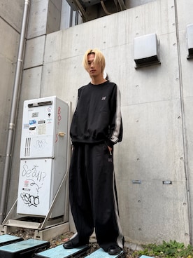 「アイテム（スウェット）」を使った、蓮さん（メンズ・183cm）の冬コーディネート