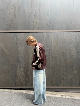 「Needles（ニードルス）のアイテム（ジャケット/アウター）」を使った、蓮さん（メンズ・183cm）の春コーディネート