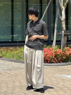「SHINYAKOZUKA（シンヤコヅカ）のアイテム」を使った、takumi さん（メンズ・177cm）の夏コーディネート